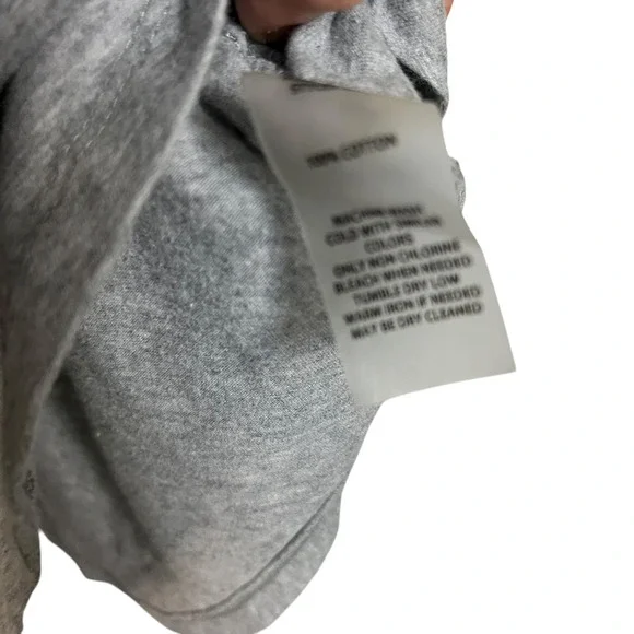 Soft Surroundings Women's Top Medium Gray 3/4 Sleeve Tunic Minimalist (3068) - Picture 4 of 6